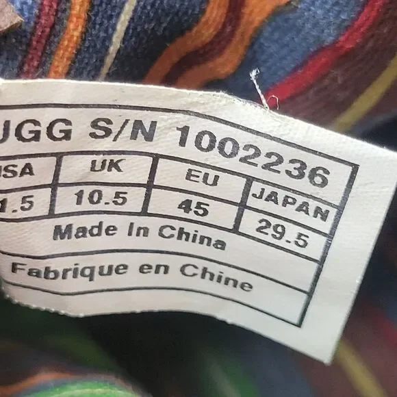 UGG Australia Chukka Vibram Sole Shoes Men’s 11.5 Brown Beige 1002236 - Picture 7 of 9